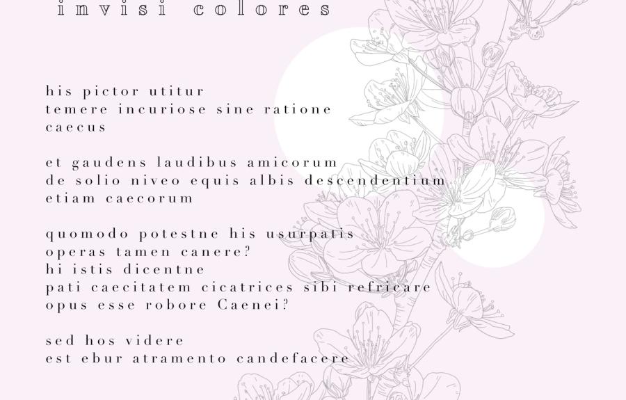 &quot;invisi colores&quot; &amp; drawing of cherry blossom by Hana Aghababian
