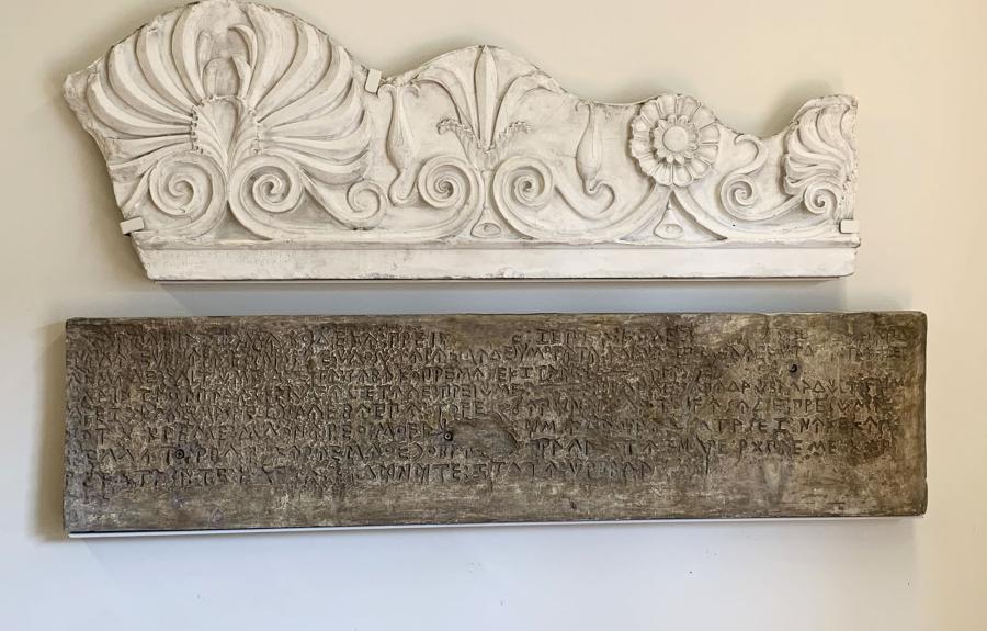 Plaster casts after restoration