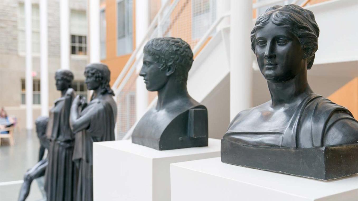 Classical busts in Klarman Hall