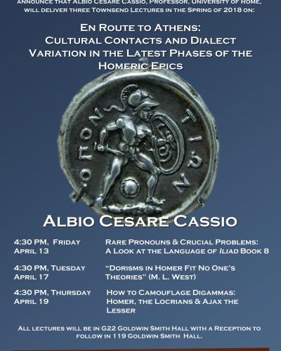 Spring 2018 - Albio Cesare Cassio - Townsend Lectures